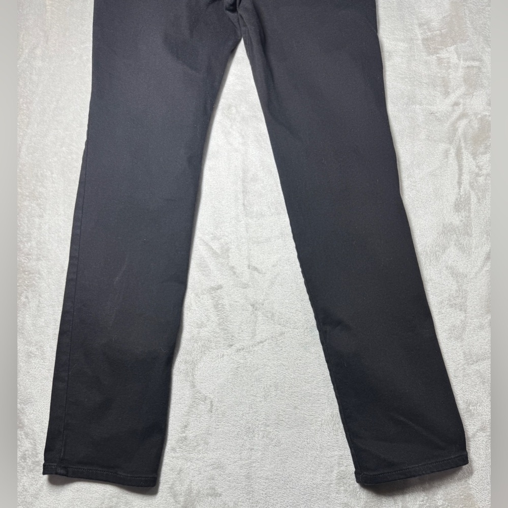 NYDJ Sheri Slim Black Lift Tuck Zip Fly Stretch Denim Jeans Size 6 - Picture 10 of 16